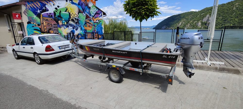 Barca aluminiu 410, motor Honda 15 din 2023