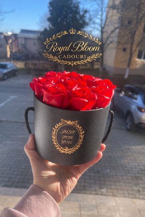 Ideal pt cadou - trandafiri săpun in cutie