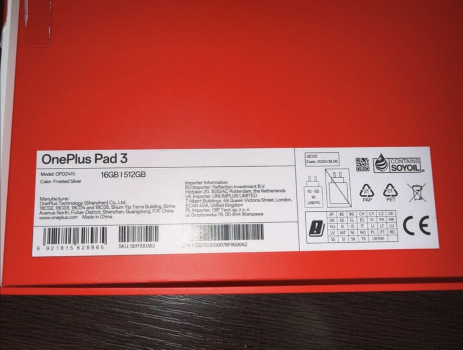 Tableta OnePlus Pad 3 13 inch