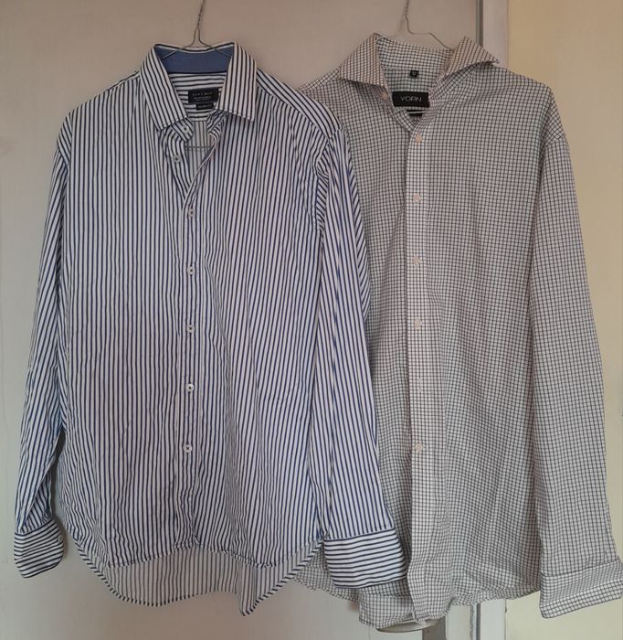 Мъжки ризи с дълъг ръкав. Марки: Zara и YORN