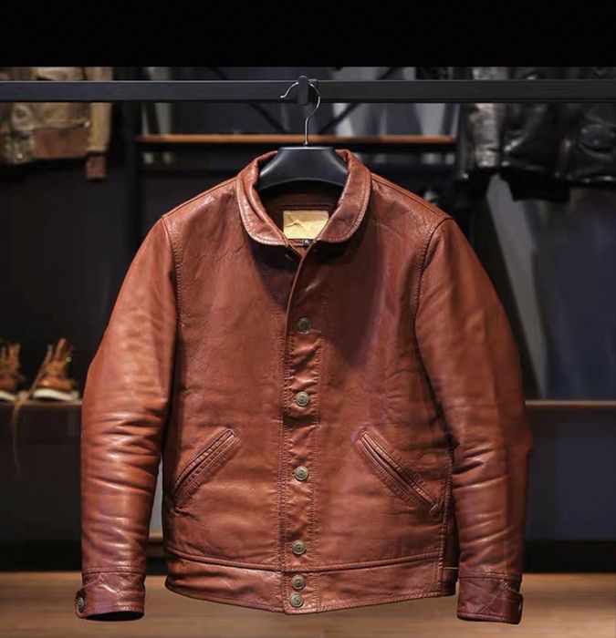 Кожный куртка стильный