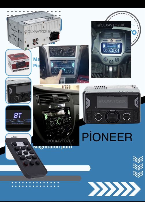pioneer mafon 725 nusxasi  yangi pioner blutus usb aux radi ovozi zor
