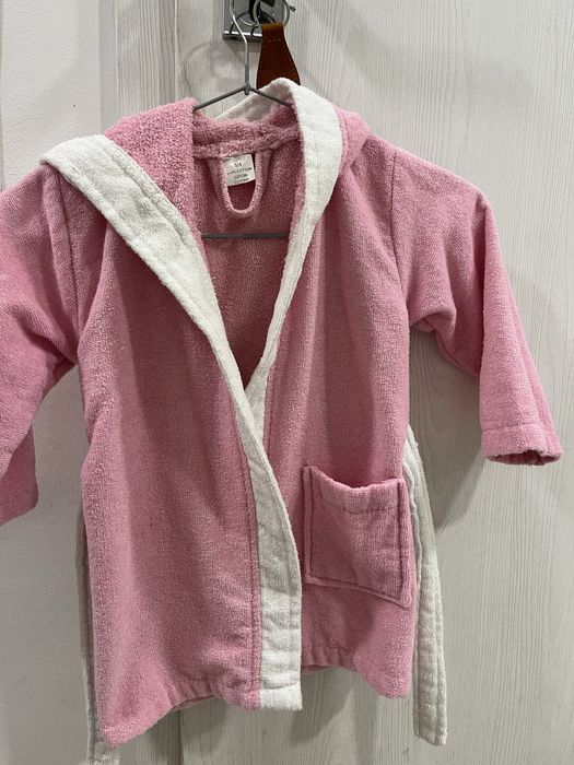 Детски, бебешки халат за баня момиче