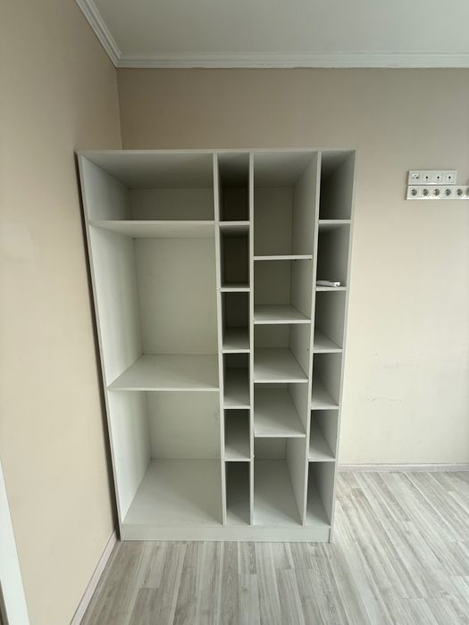 Стеллаж белый открытый