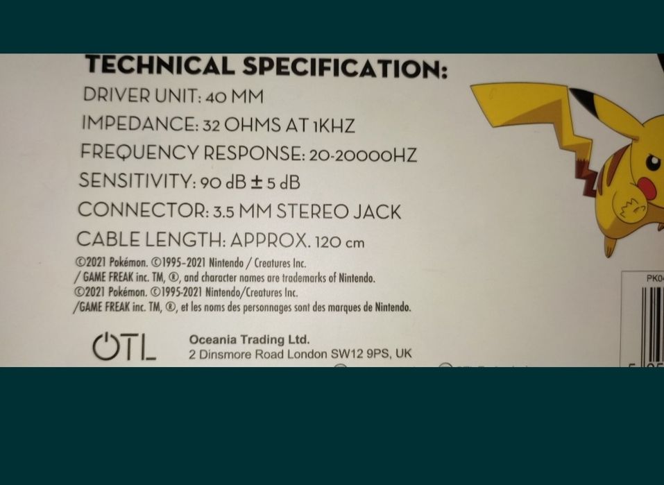 Casti pentru gaming Super Mario si Pokemon