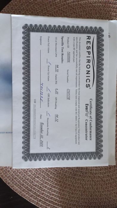Продавам Кислороден концентратор PHILIPS EverFlo (почти нов)
