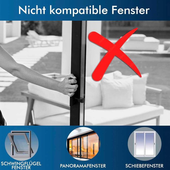 Уплътнителна завеса за прозорец HVS-1 за мобилен климатик