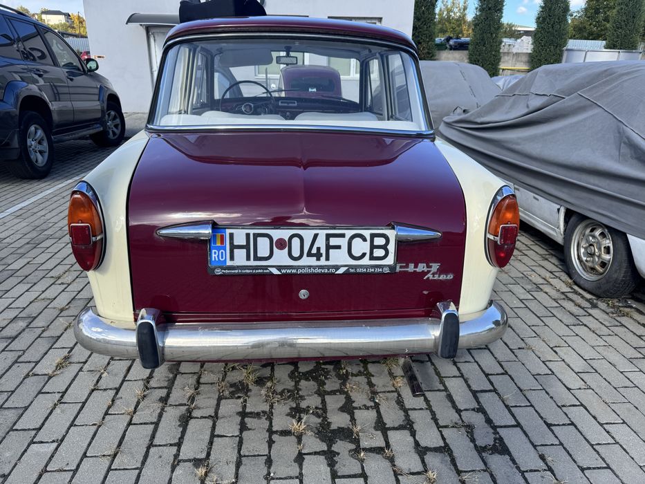 Fiat 1100 fabricatie 1961 Vehicul istoric atestat