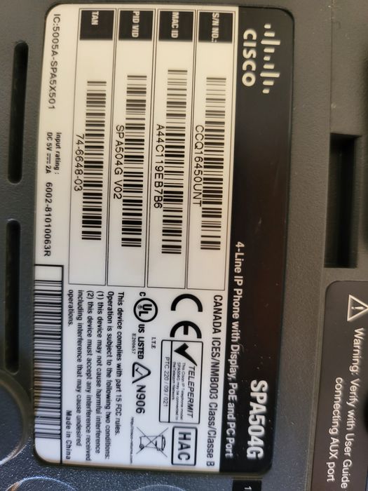 Cisco IP Phone SPA504G