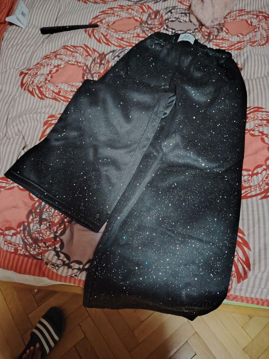 Уникален лъскав панталон тип анцунг