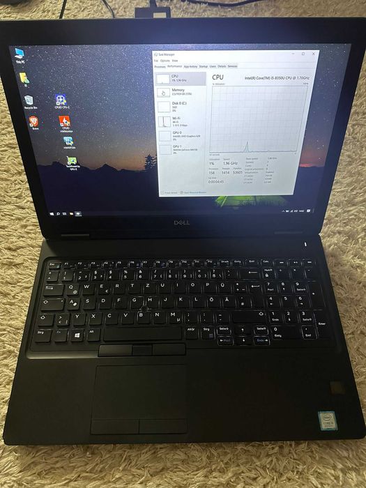 Laptop DELL Gen 8 I7 RAM 16 GB 512 SSD Baterie Noua