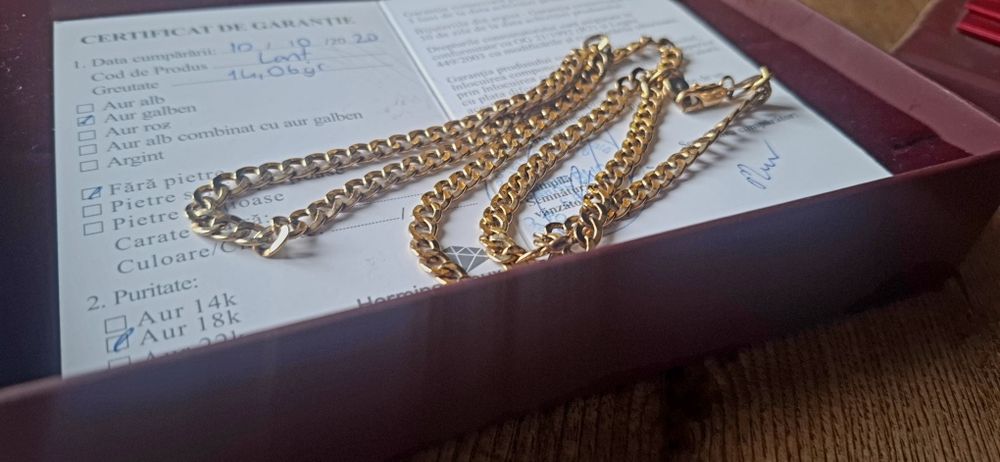 Lănțișor de aur 18k (NOU)