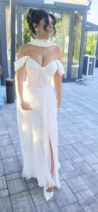 Rochie mireasa matase naturala super ușoară Natalia Vasiliev Xs-S