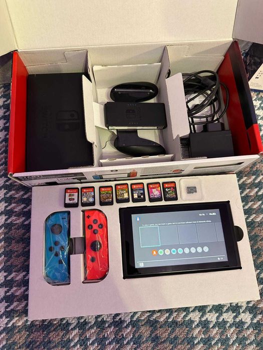 Nintendo Switch V1 Modat Pachet Full Box+Controller