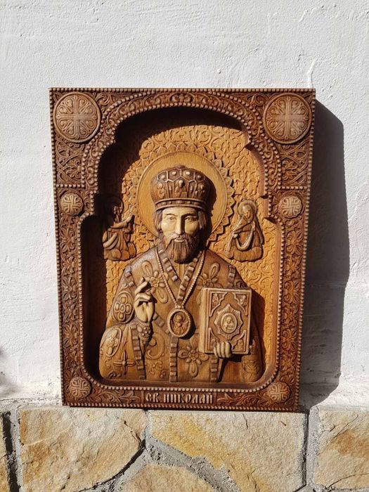 Дърворезба, Икони ИСУС ХРИСТОС или Богородица