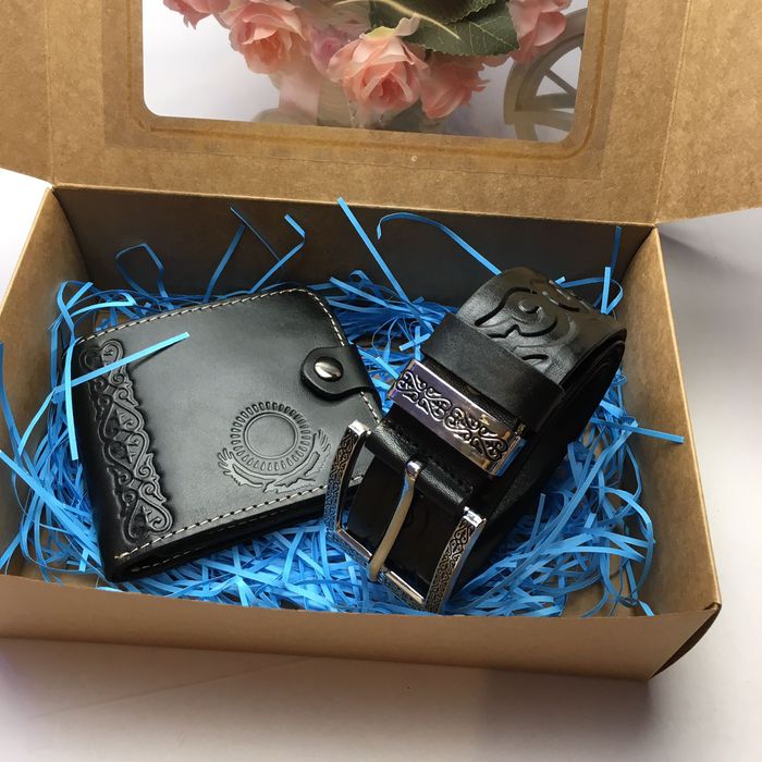 Кожаный ремень кожаный партмоне