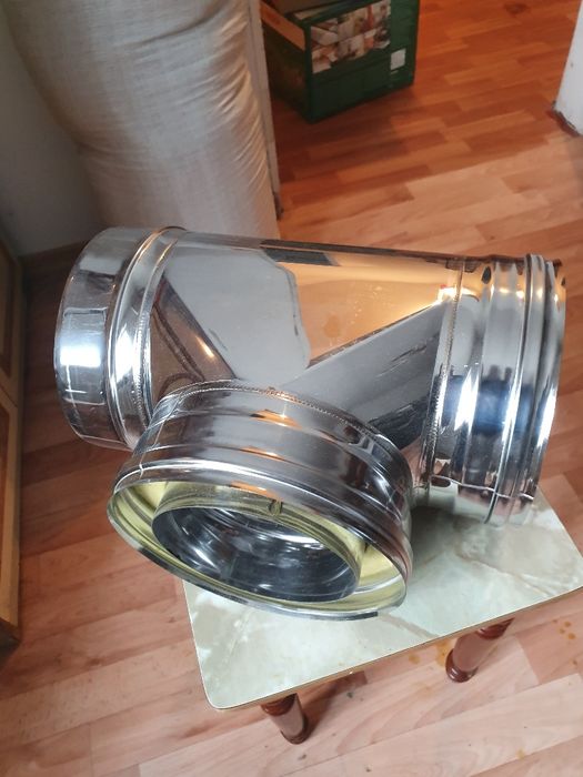 Тройник для дымохода нерж.