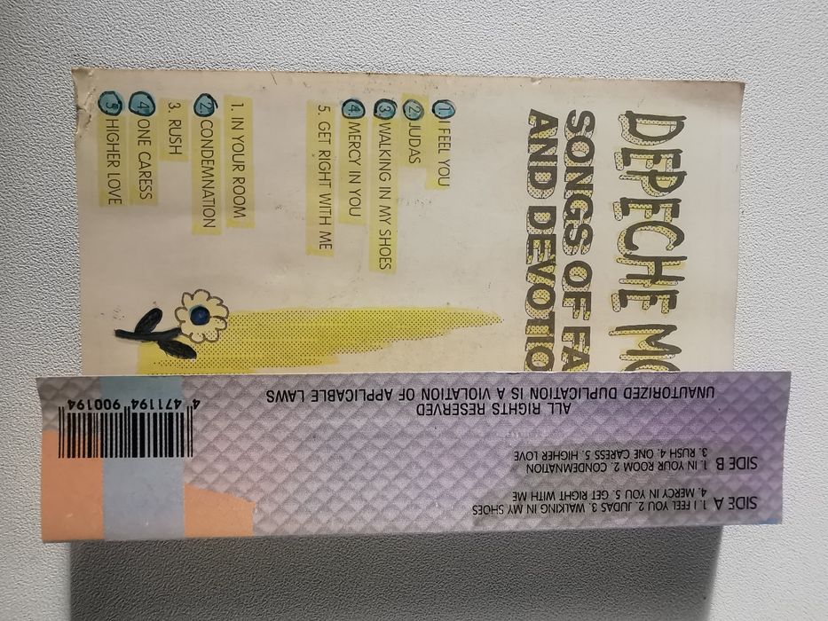 Caseta Depeche Mode Carcasa  Songs of Faith and Devotion
 (1993)