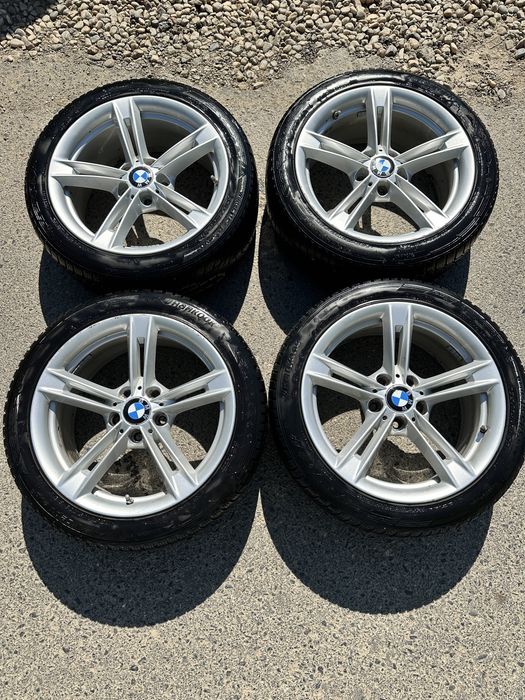 Set Roti Iarna Originale BMW 18" Style 397 Seria 3 F30 F31 F34 Seria 4 F32 F36 - Anvelope Hankook 2023 ca noi