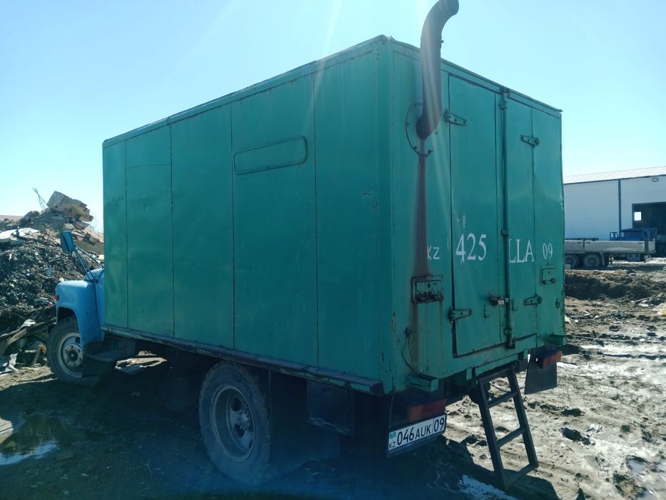Газ 53 , кунг , буржуйка, на ходу.