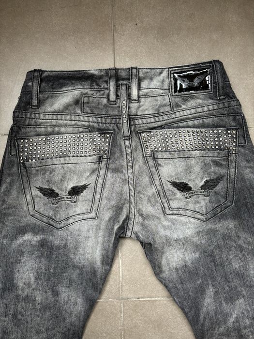 Robins Jean – сиви дънки с камъни (rhinestones)