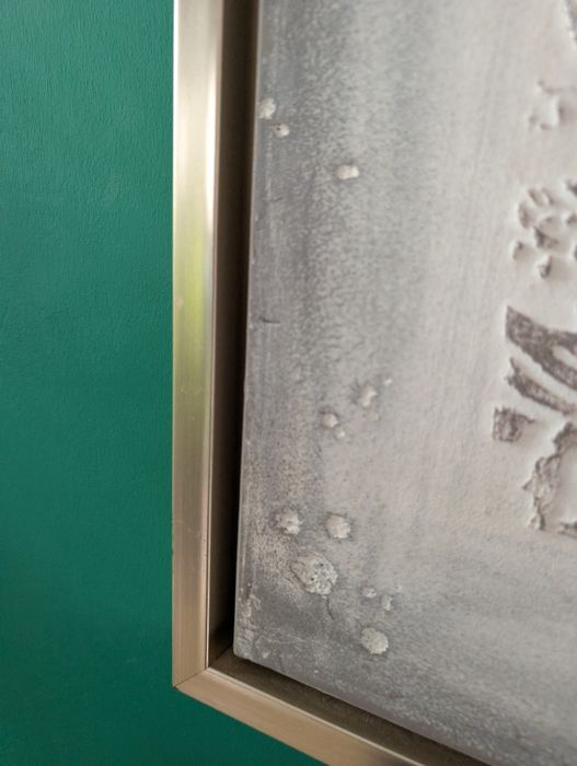 Tablou mare pentru living, decorativ, alb, 100x100 cm, cu rama