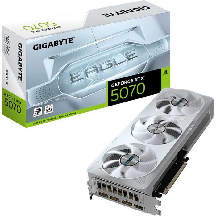 Placa video GIGABYTE GeForce RTX 5070 EAGLE OC ICE SFF 12GB GDDR7 192bit