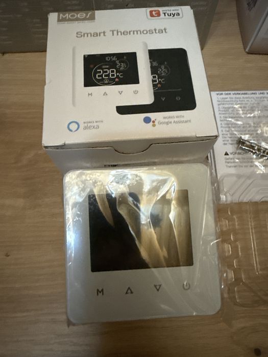 MOES termostat smart WiFi pentru încălzire în pardoseală apă Tuya Alexa Google