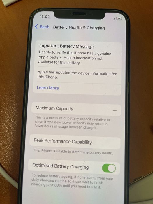 Смяна батерия на IPhone без да изписва unknown part
