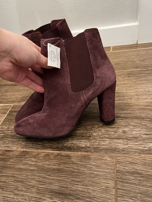 Botine noi din piele, marimea 40