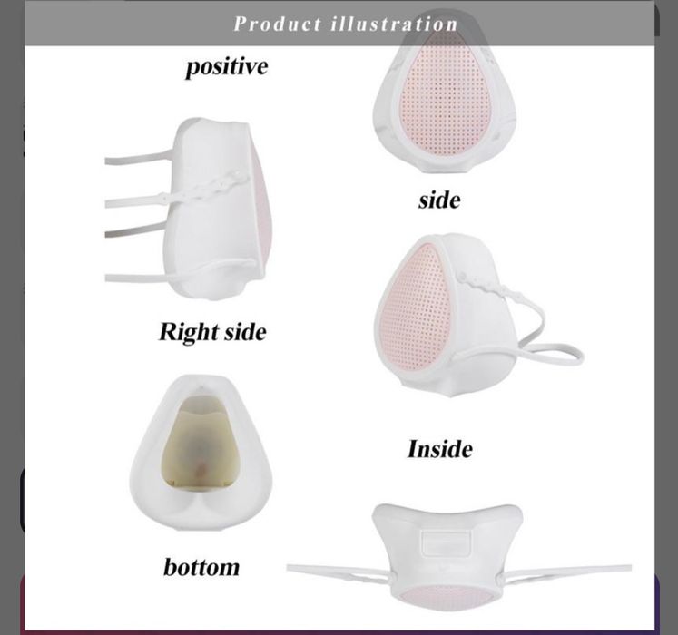 Masca electronica cu ventilator anti Covid, anti-praf, anti-mirosuri