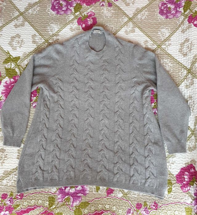 Pulover lana oversize gri Maerz