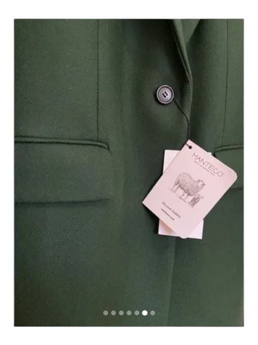 Дамско палто ZARA – зелено, вълна MANTECO-НОВО