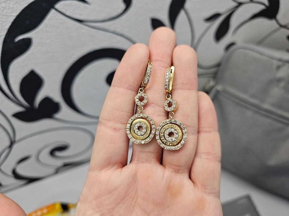 ПРОДАМ Комплект BVLGARI: Цепочка и Серёжки. 585 Пробы / 15.51 Грамма.