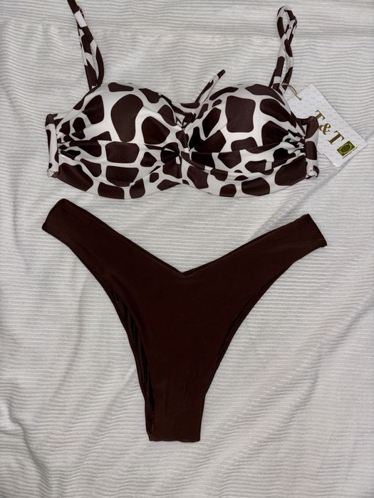 Коричневый купальник