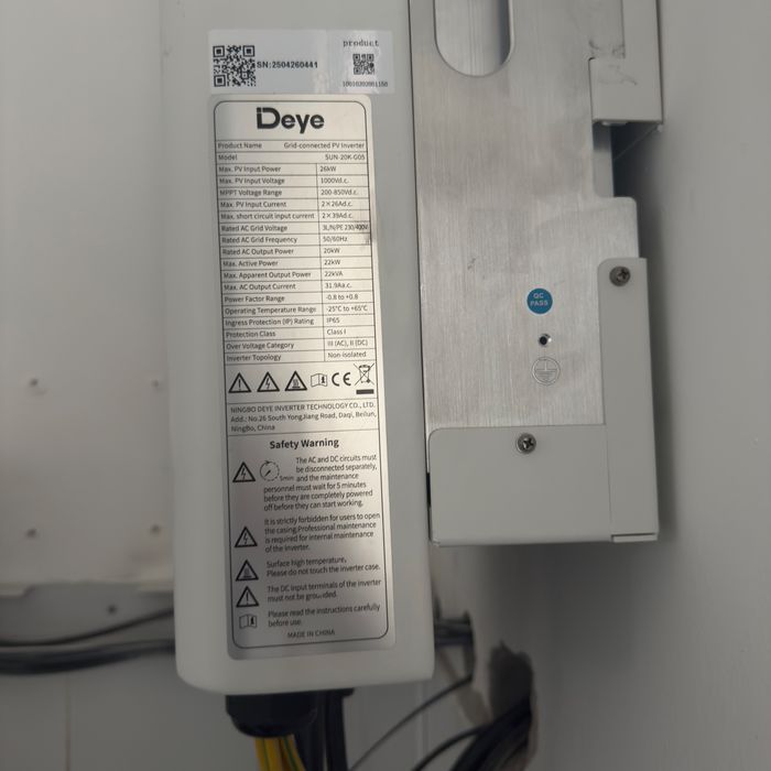 Инвертор 20 KW DEYE новый