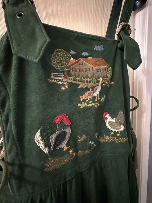 Rochie Catifea Groasa Sarafan  Dirndl  Germania 1987