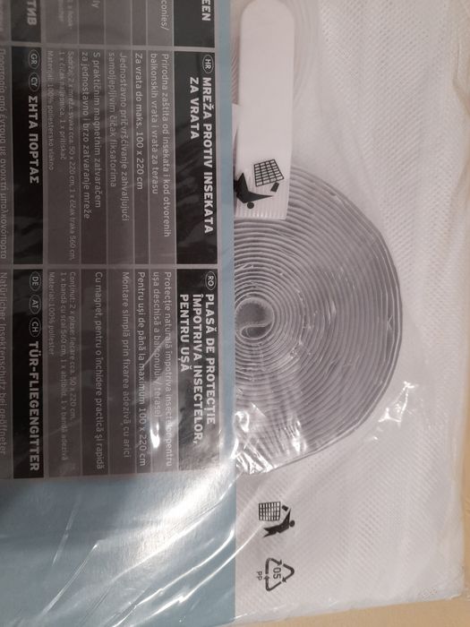 Plasa de  insecte țânțari, muște pt ușa cu magnet