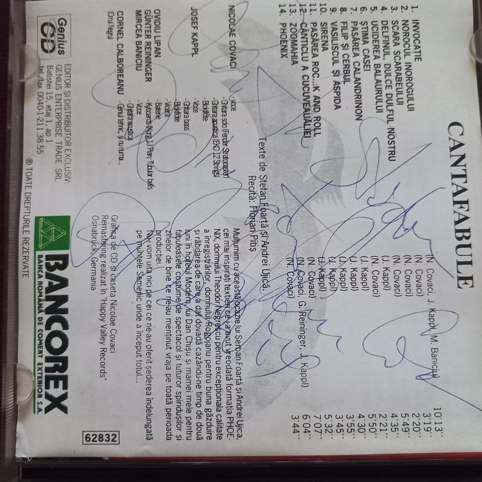 Cd Phoenix Cantofabule Semnat