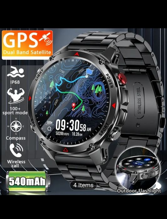 Смарт часовник с GPS Daorkow + допълнителни  екстри