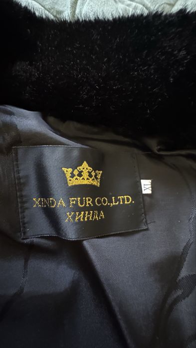 Шуба эко черный бриллиант