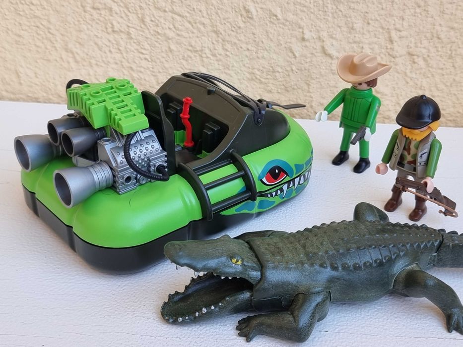 Barca Playmobil 4446 Vanatorii de crocodili si aligatori