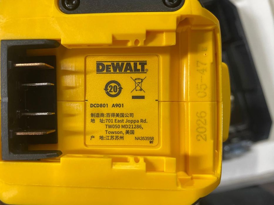 Шуруповерта DEWALT оригинал DCD801, DCD799