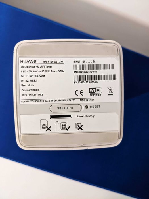 Router Huawei B618s-22D AC Dual Band MicroSIM 4G+ LTE CAT11 2xGigabit