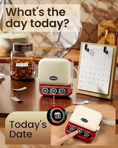 Нов ретро Phomemo P15 Етикетен Принтер – Бързо, Ясно и Лесно Печатане