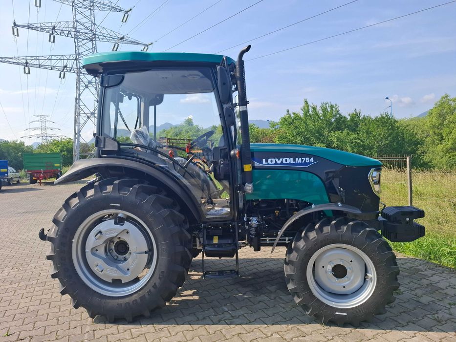 Tractor agricol nou Lovol 754 cu cabină – 75 CP, 4x4