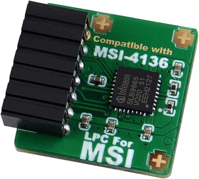TPM LPC 14Pin модул с Infineon SLB9665 за дънна платка MSI