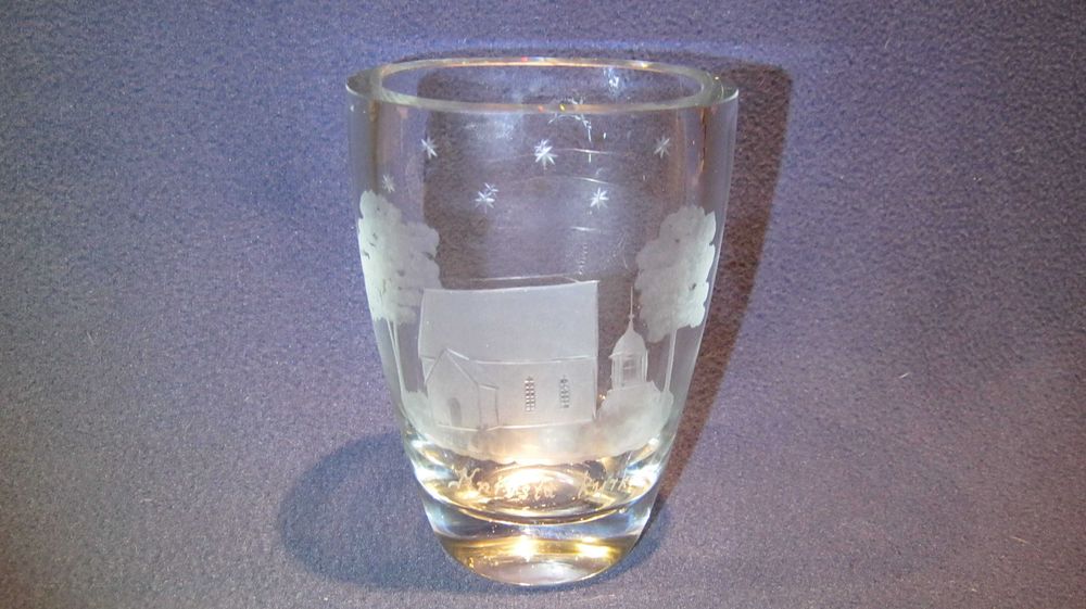 Pahar/Cupa/Pocal/sticla presata ORREFORS KOSTA BODA,Suedia.Manuf.