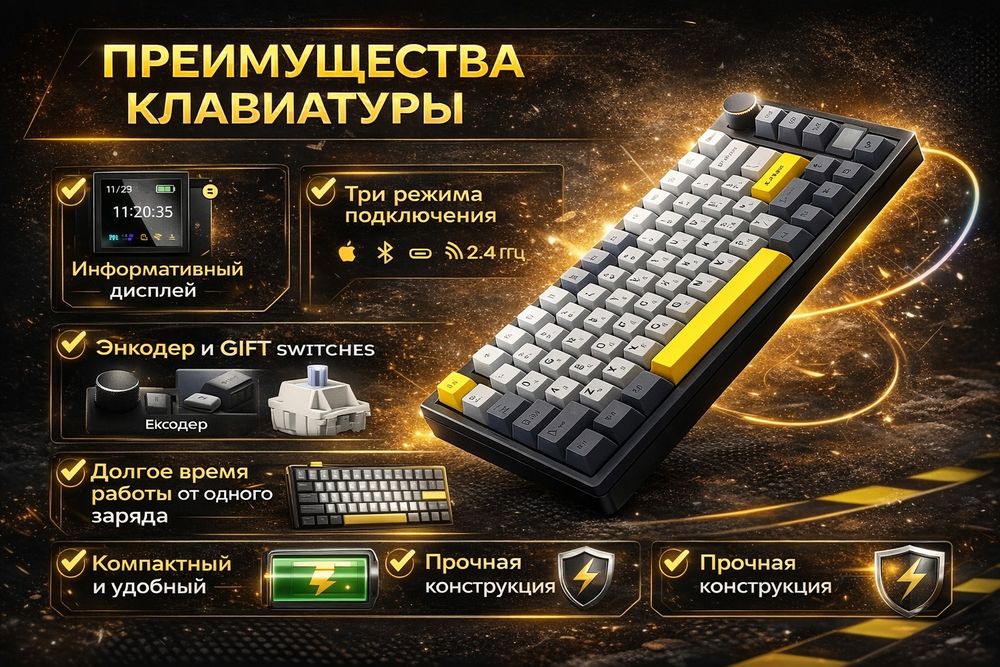 Ajazz ak820 клавиатура