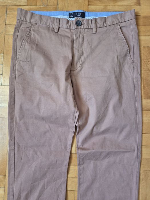 Pantaloni Celio, Croială Premium Slim Fit, Casual-Chic, Bărbați - 44